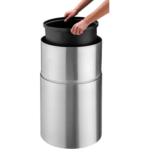 Vista 2 de Global Industrial Revestimiento de plástico rígido para bote de basura de aluminio, 35 galones