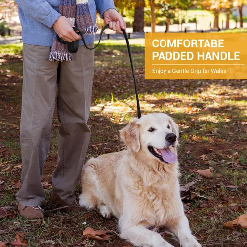 Vista 7 de Correa de perro manos libres, correa de cintura resistente para pasear perros y correr, ajustable, multifunción, 9.8 pies de largo, sin tirones