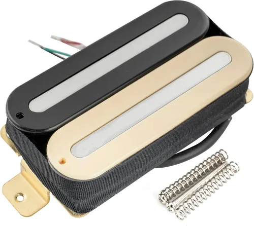 Vista 8 de Artec HXTN Super Power Pastilla Humbucker de Cerámica de Doble Cuchilla Hot Rail para Puente 16K para Guitarra Eléctrica Estilo Strat Tele, Negro