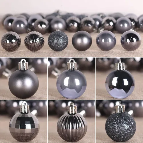Vista 145 de Esferas pequeñas de Navidad de bronce y dorado de 1.6 pulgadas, adornos para decoración de árbol de Navidad, bolas colgantes inastillables
