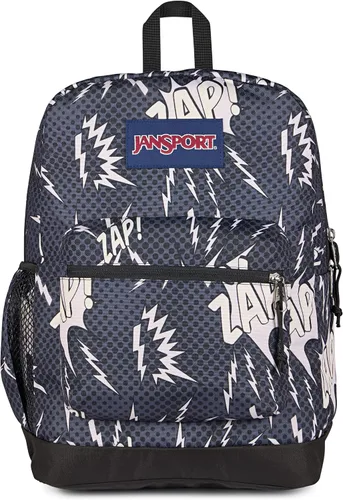 Vista 43 de JanSport Cross Town Plus - Mochila con compartimento principal grande, bolsillo lateral para botella de agua, funda acolchada para laptop de 15