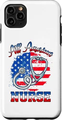 Vista 11 de Funda para iPhone 15 4 de julio con bandera de EE. UU