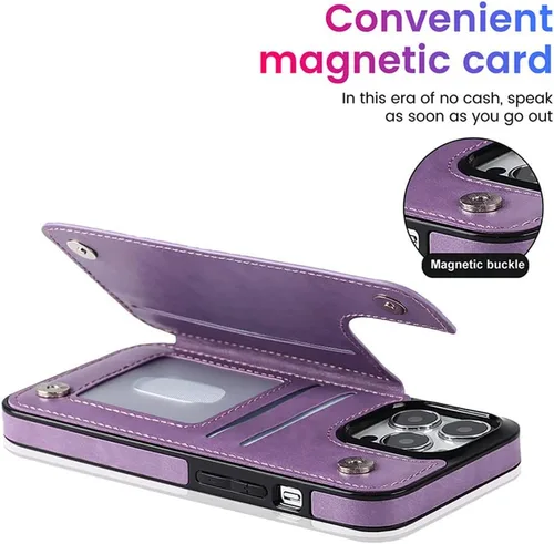 Vista 3 de Funda de teléfono tipo cartera para Samsung Galaxy Note 10 con ranura para tarjetas, funda de cuero con tapa para Samsung Galaxy Note 10 con soporte