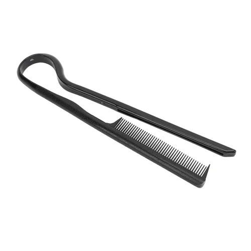 Vista 6 de Peine alisador de cabello, 10 unidades, en forma de V, alisador de pelo, peine alisador para peluquería nudosa, hogar, mujeres y niñas