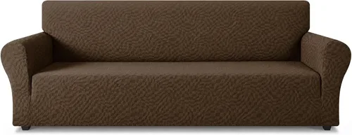 Vista 87 de ZNSAYOTX 1 Funda de silla Jacquard para sala de estar, funda de silla de alta elasticidad con brazos, antideslizante, apta para mascotas, funda