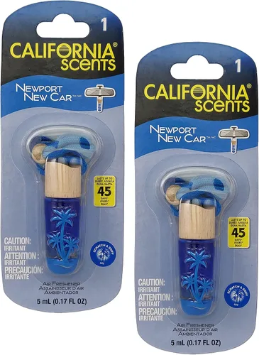 Vista 6 de California Scents Ambientadores colgantes, collar de vial colgante, ambientador colgante para automóvil y eliminador de olores para olores fuertes