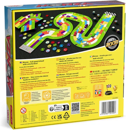 Vista 7 de HABA Monza Car Racing - Juego de mesa para niños, juego de estrategia a juego de colores, a partir de 5 años