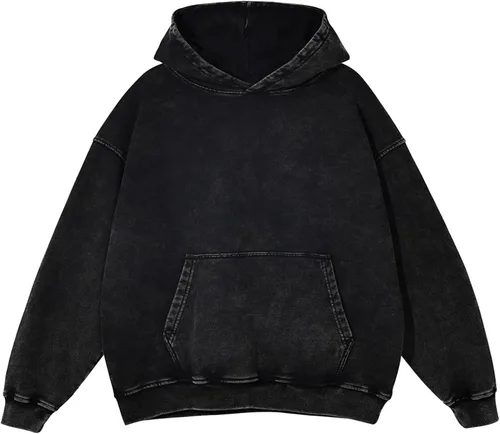 Vista 8 de CHAIRAY Sudaderas con capucha de gran tamaño para mujer, sudaderas con capucha de peso pesado para mujer, sudaderas con capucha vintage con lavado