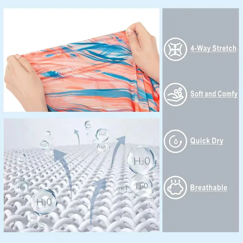 Vista 6 de Camiseta polo de golf con cuello en V UPF 50+ con estampado de protección solar de manga corta y ajuste seco para mujer