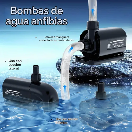 Vista 2 de AQQA Bomba de agua para acuario, bomba de retorno controlable con pantalla LCD, modo de flujo constante+modo de fabricación de ondas+modo