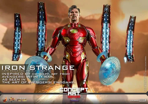Vista 9 de Hot Toys 1:6 Iron Strange - El arte de los Vengadores: Endgame
