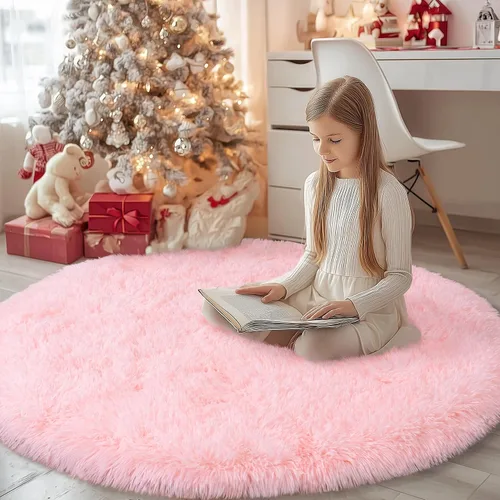 Vista 49 de Alfombras lanudas para dormitorio, sala de estar, dormitorio universitario, habitación de niños, decoración, alfombra suave y moderna