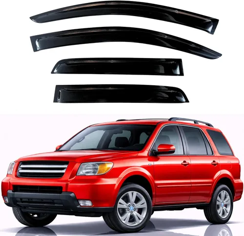 Vista 224 de KPY Protector de lluvia compatible con Ford Bronco 1980-1996, Ford F150 F250 F350, deflectores de ventilación lateral para visera de ventana