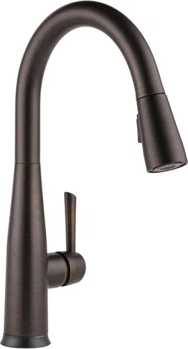 Vista 24 de Delta 9113TV-AR-DST Essa - Grifo de cocina, VoiceIQ, acero inoxidable ártico