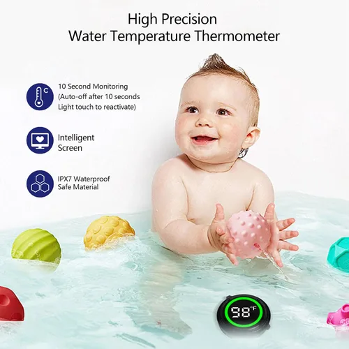 Vista 3 de Paquete de 2 termómetros flotantes impermeables para baño de hielo, piscina, bañera
