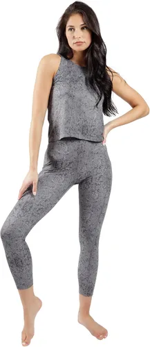 Vista 5 de Yogalicious Leggings suaves de cintura alta a prueba de sentadillas con estampado para mujer