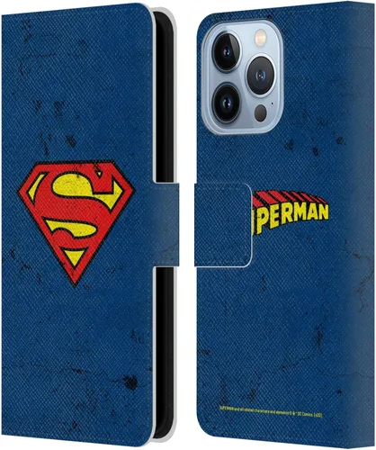 Vista 52 de Head Case Designs Funda de piel con licencia oficial de Superman DC Comics con logotipos negros y rojos compatible con Apple iPhone 11