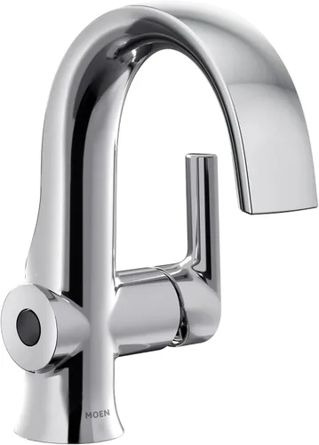 Vista 8 de Moen Doux S6910EWBN - Grifo para lavabo de baño de níquel cepillado Motionsense Wave sin contacto de una sola manija, S6910EWBN cepillado níquel