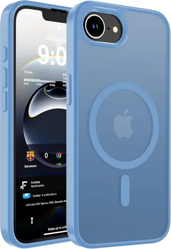 Vista 66 de WRJ Funda magnética mate para iPhone Air de 6.5 pulgadas, [compatible con Magsafe] [protección contra caídas de grado militar], delgada Negro