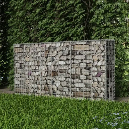 Vista 2 de SKM Cesta de Gabion Acero Galvanizado 78.7"x11.8"x39.4