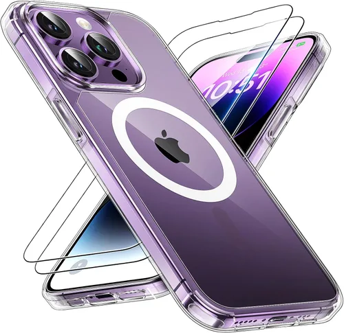 Vista 141 de TAURI Funda para iPhone 17, antiamarilleamiento con protector de pantalla, protección de grado militar, a prueba de golpes, delgada para iPhone 17