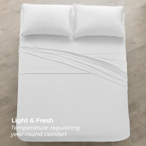 Vista 120 de Pure Bedding Juego de Sábanas Twin - Sábanas de Cama de Microfibra Ultra-Suave 1800 - Doble Cepillado - Bolsillos Profundos - Ajuste Fácil - Extra