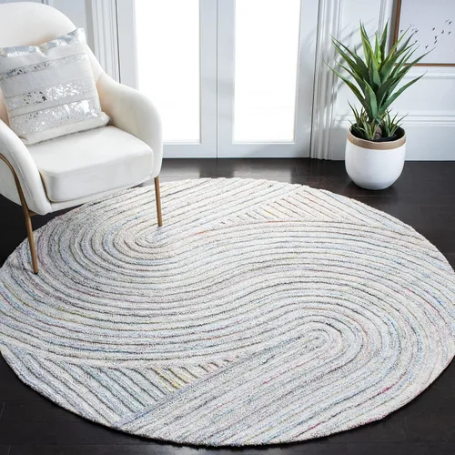Vista 27 de SAFAVIEH South Hampton Collection - Alfombra decorativa, 2 x 3 pies, color beige, lana abstracta hecha a mano, ideal para zonas de alto tráfico
