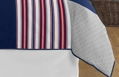 Vista 4 de Sweet Jojo Designs Juego de edredón individual de 2 piezas (deportes con parches de béisbol) para niños, ropa de cama para niños, ropa de cama