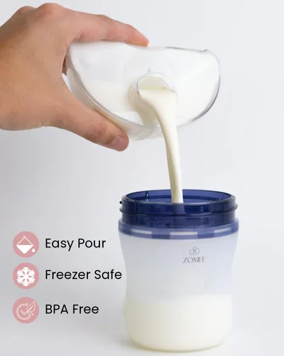 Vista 2 de Zomee Biberones de silicona, 6 oz, paquete de 2, anticólicos, sin BPA