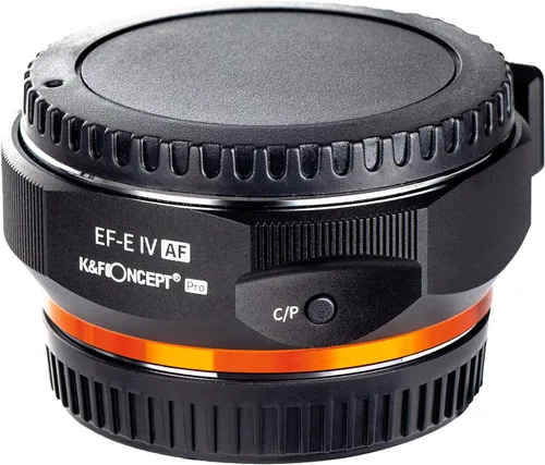 Vista 6 de Adaptador de lente electrónico EF/EF-S a E, montaje de enfoque automático EF EF-S de K&F CONCEPT Anillo adaptador de montaje de lente compatible