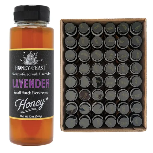 Vista 55 de Honey Feast Flower Powered Allergy Blend 10 veces miel, 12 onzas