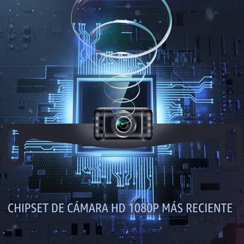 Vista 5 de Sistema de cámara de respaldo YIMU con cámara de respaldo de matrícula y reversa, fácil instalación, plug & play, líneas guía DIY, ángulo amplio