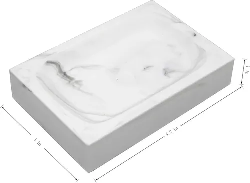 Vista 43 de Marina Decoration Juego de accesorios de baño de 4 piezas de decoración moderna de lujo, incluye dispensador de loción de jabón líquido para baño