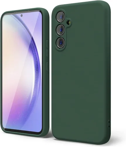 Vista 246 de oakxco Funda para teléfono Samsung Galaxy A12 con agarre de silicona líquida, linda delgada fina suave cubierta de gel de goma TPU lisa para mujeres