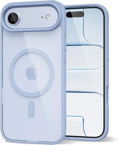 Vista 73 de oakxco Funda magnética transparente compatible con Magsafe, bonita funda delgada y transparente de poliuretano termoplástico no amarillenta, carcasa