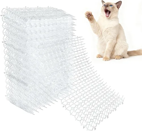 Vista 12 de Tapete de 16 x 13 pulgadas para gatos, paquete de 10 alfombrillas para gatos con púas – Solución disuasoria de mascotas para interiores y exteriores
