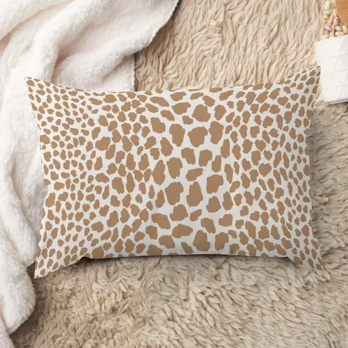 Vista 29 de ArogGeld Funda de almohada de lino azul con estampado de leopardo, diseño de vaca, diseño de animales de granja, color azul marino, guepardo