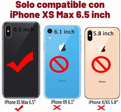 Vista 2 de Qokey - Funda de mármol compatible con iPhone Xs Max, diseño de anillo giratorio de 360 grados, TPU suave a prueba de golpes, diseñada para iPhone