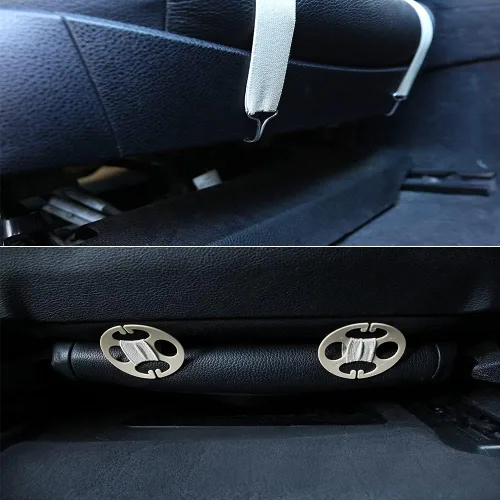 Vista 6 de Fundas de asiento de piel de oveja auténtica auténtica para autos, SUV, camiones, camionetas, RV, asientos delanteros de piel de oveja, fundas
