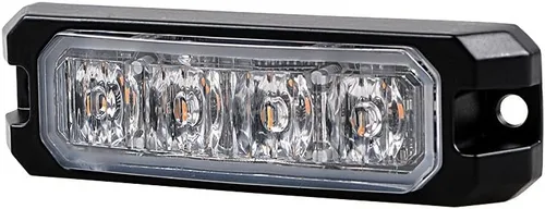 Vista 5 de CORP - Barra de luz estroboscópica intermitente con 4 LED, impermeable, SYNC, advertencia de emergencia, para coche, camión, 12V-24V