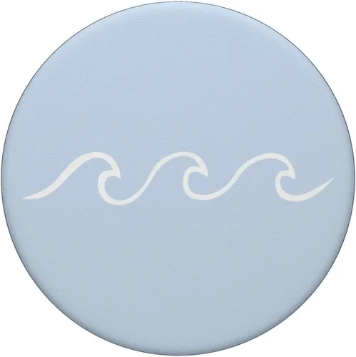 Vista 3 de Estéticamente agradable playa japonesa ola minimalista surf PopSockets Standard PopGrip