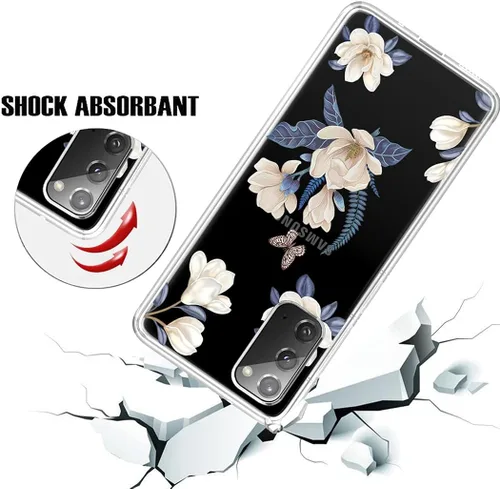 Vista 7 de Funda para Galaxy Note 20 5G, transparente, delgada, a prueba de golpes, suave goma de poliuretano termoplástico, cubierta protectora para teléfono
