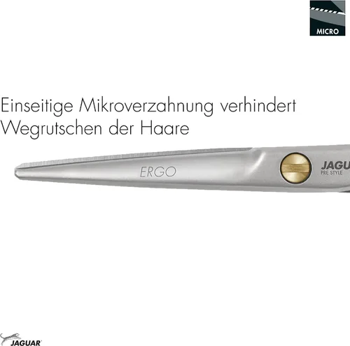 Vista 5 de Jaguar Tijeras de peluquería Pre Style Ergo 6.0 pulgadas Tijeras profesionales de acero inoxidable para estilistas y barberos, aspecto de acabado