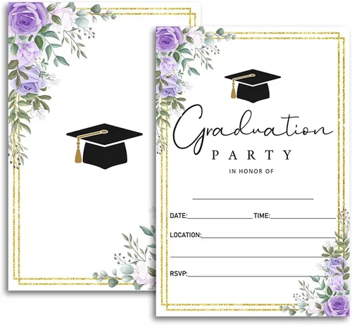 Vista 10 de FujLoy 20 tarjetas con sobres, invitaciones para fiestas de graduación 2026, 2026 para universidad, escuela secundaria, celebración de graduación