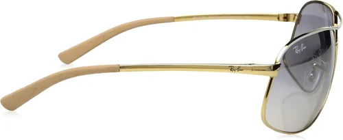 Vista 3 de Ray-Ban Aviator - Lentes de sol grandes y polarizados de metal 58 MM