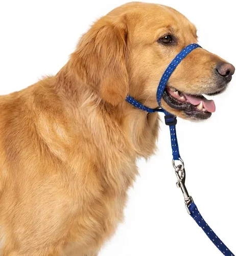 Vista 8 de Collar para la cabeza para perros, acolchado extra suave, reflectante, sin tirones, líder suave para perros con correa de nailon duradera, mango
