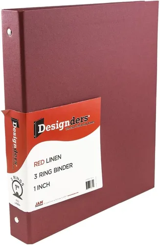 Vista 56 de JAM Paper - Carpeta de plástico de 1 pulgada, carpeta naranja de 3 anillas, se vende individualmente