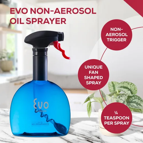 Vista 3 de Evo botella pulverizadora de aceite, sin aerosol, para aceites de oliva de cocina