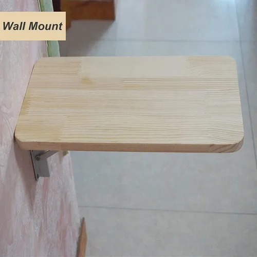 Vista 4 de LUNEZY Mesa plegable de pared para cocina, mesa de trabajo plegable, mesa de comedor compacta para espacios pequeños, mesa de barra de desayuno