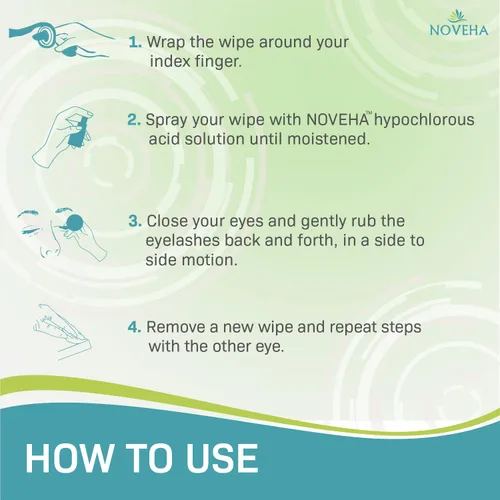 Vista 4 de NOVEHA 60 toallitas secas – Toallitas limpiadoras diarias de ojos y nasales suaves e hipoalergénicas – Eliminación de maquillaje – Calma, alivia